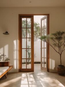 Kusen Aluminium Warna Kayu