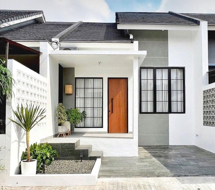 Desain Rumah Bantul dengan Kusen Aluminium Modern
